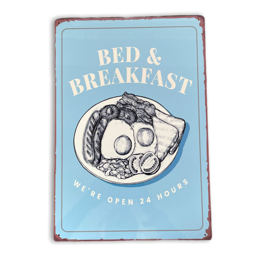 Bed And Breakfast Kitchen Pub Home Bar | Metal Sign Plaque