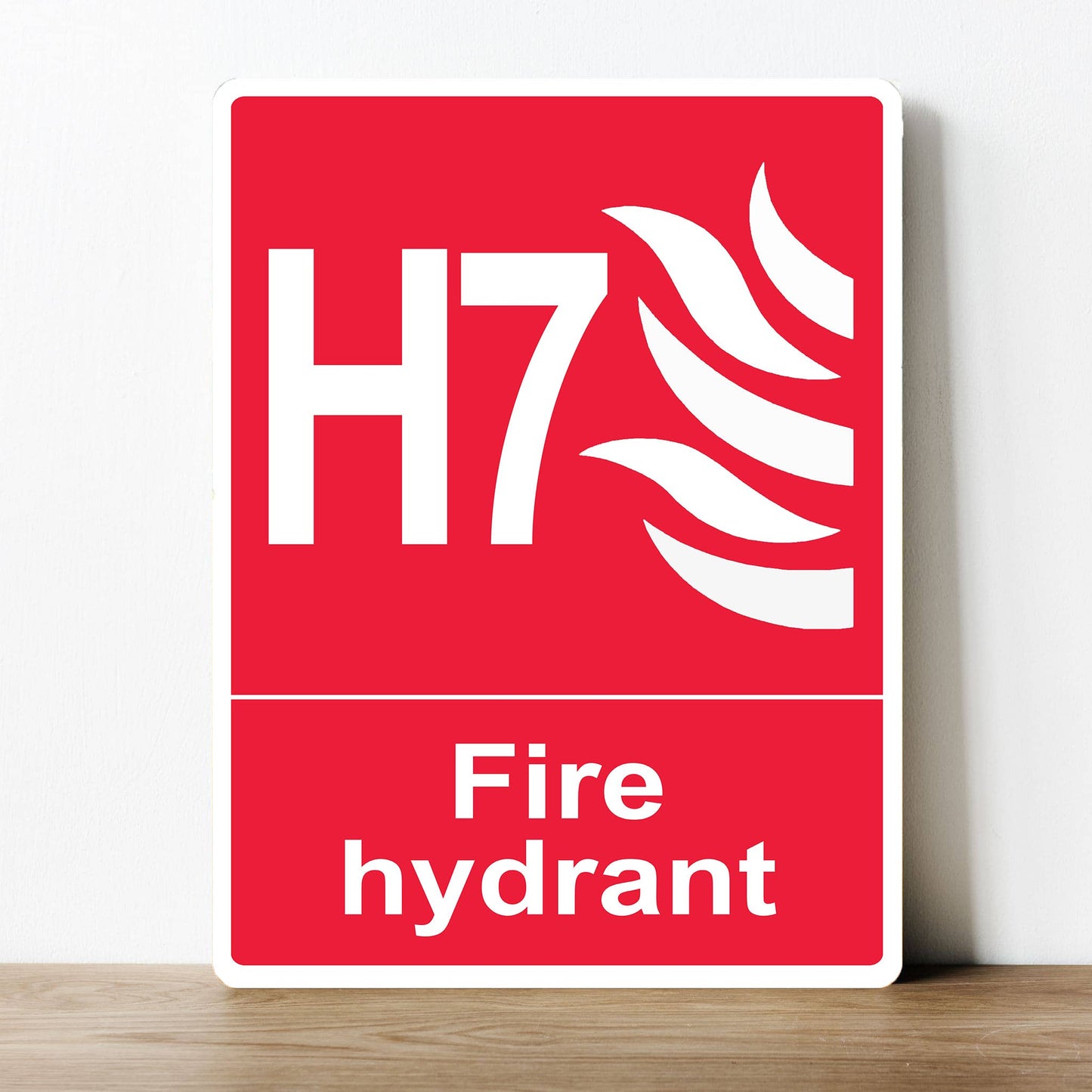 Fire Hydrant Signage H7 | Metal Sign Plaque
