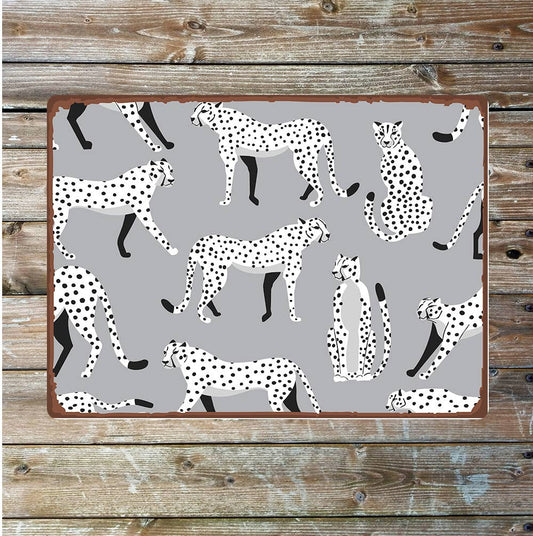 Cheetahs big cat Africa | Metal Sign Plaque