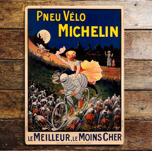 Michelin Tires Pneu Velo | Metal Sign