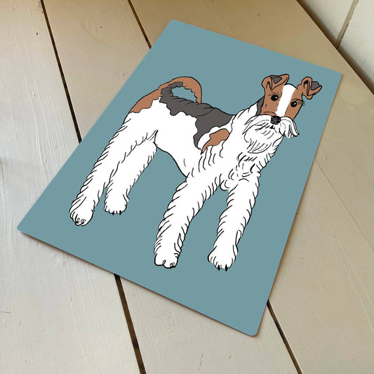 Fox Terrier Dog Pet | Metal Wall Sign