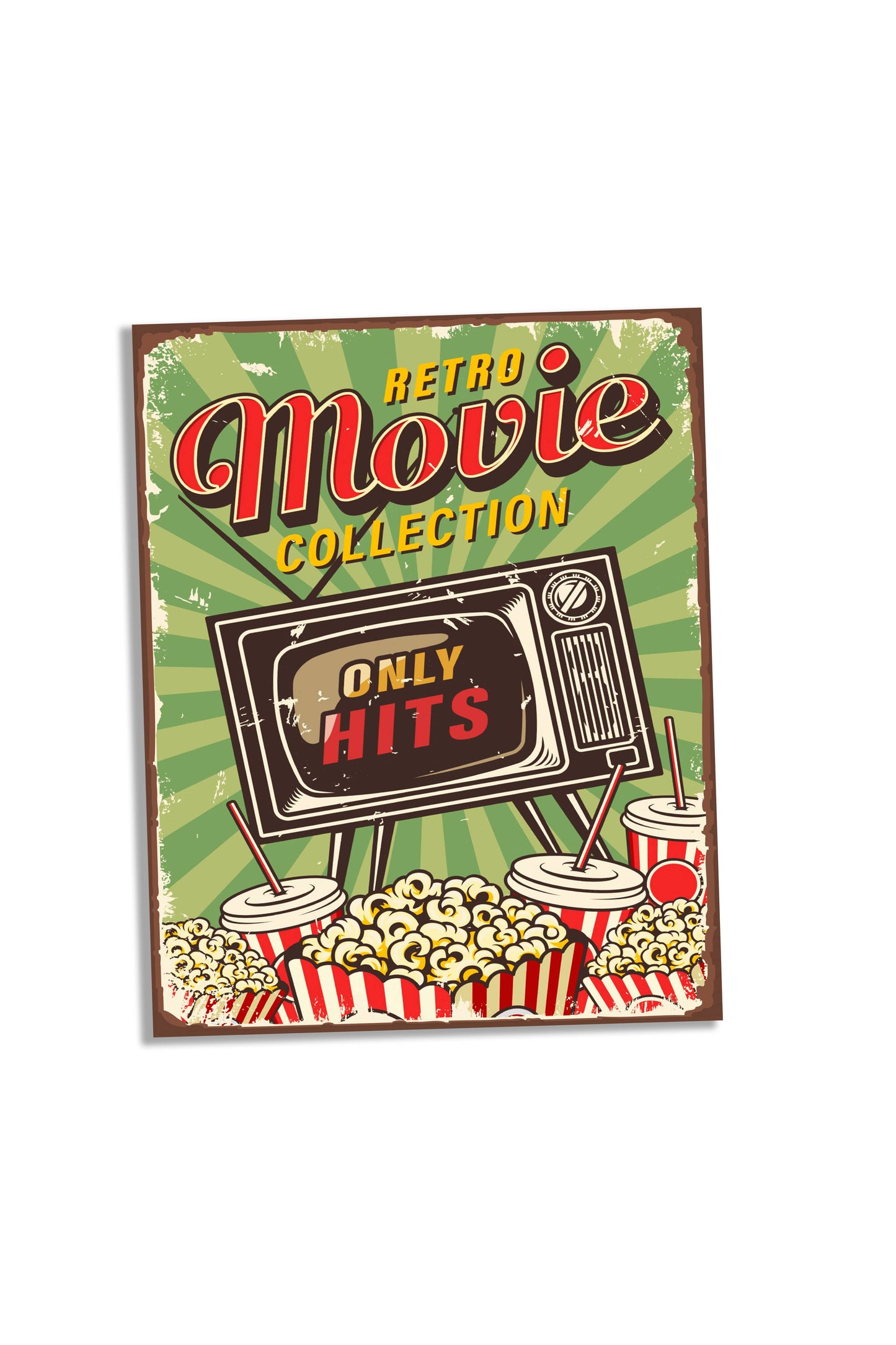 Retro Movie Collection Metal Sign Plaque