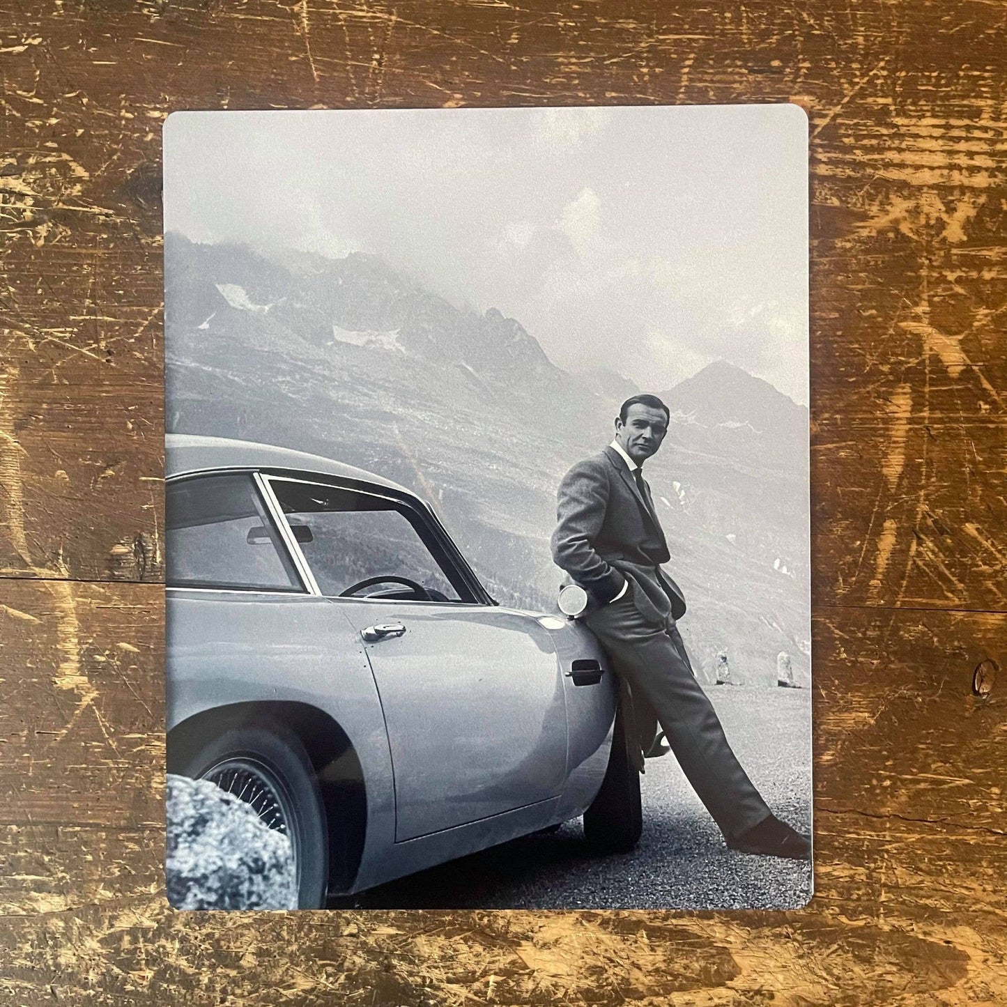 Sean Connery aston martin James Bond 007 Metal Sign