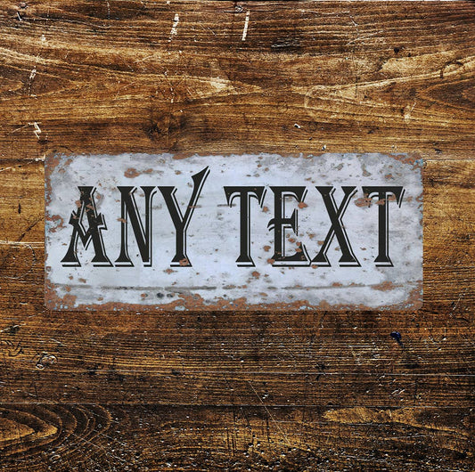 Your Text Here Personalized editable 2 | Metal Sign