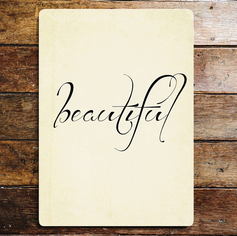 Beautiful elegant art | Metal Sign Plaque