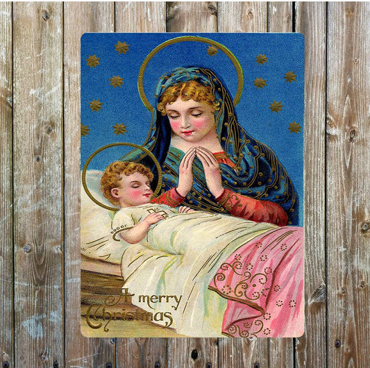 Mary
Saint ? Jesus' mother Christmas | Metal Sign Plaque