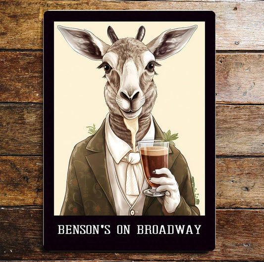 Benson Bar Gentlemen Art | Metal Sign Plaque