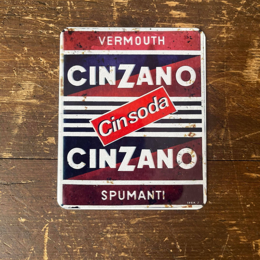 Cinzano Vermouth | Metal Sign Plaque