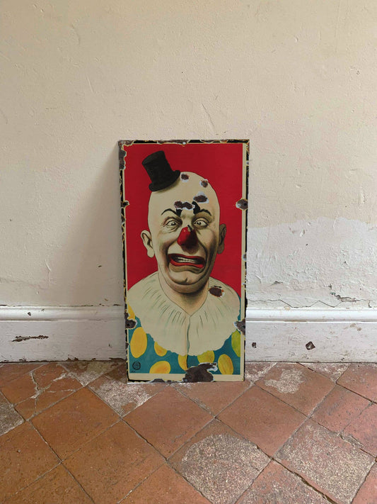 Circus Clown Sad Face | Metal Sign