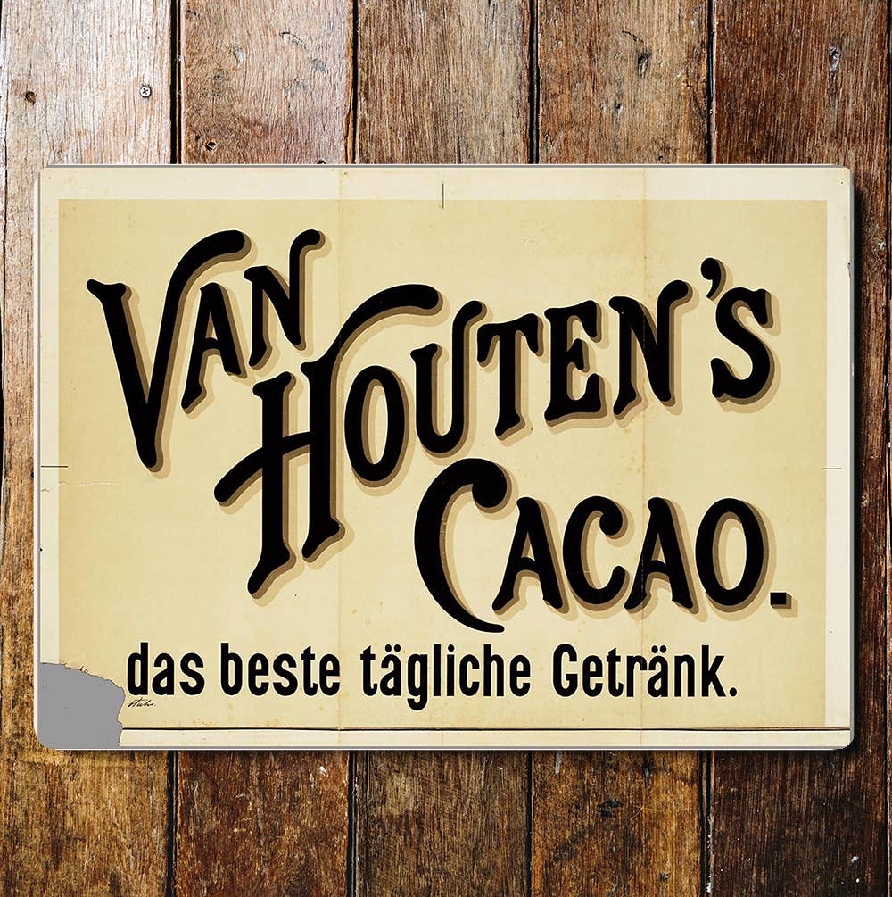Van Houten's Cacao  | Metal Sign Plaque