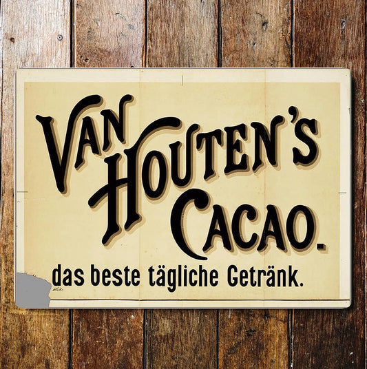 Van Houten's Cacao  | Metal Sign Plaque