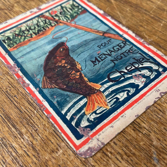 Old Fishing Fish | Metal Sign Plaque