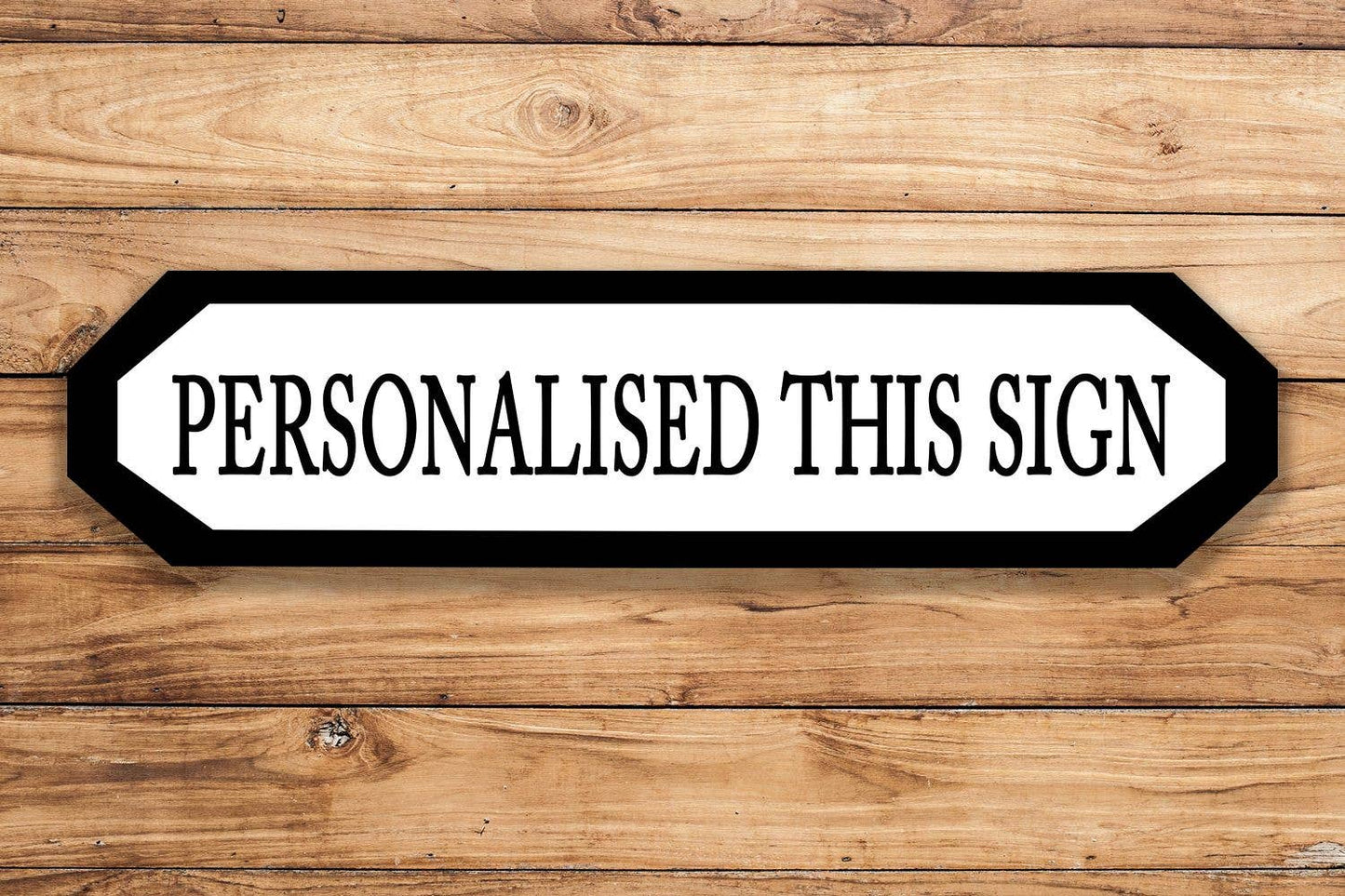 Personalised Custom Street Metal Long Sign Plaque