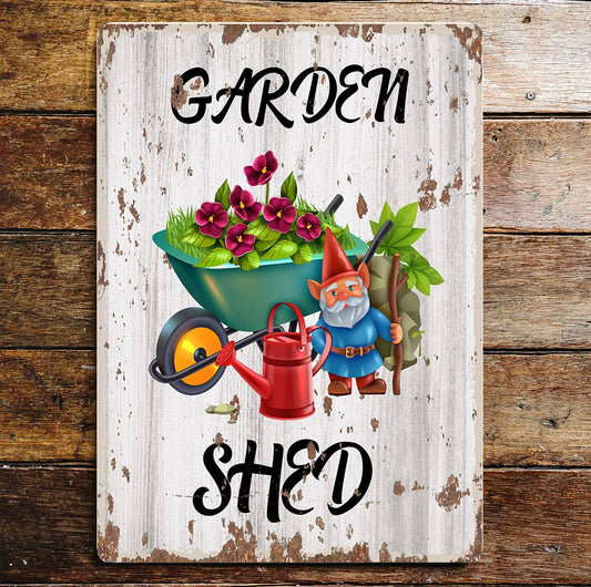 Love Gardening Lifestyle Shed Notice Art | Metal Sign Plaque