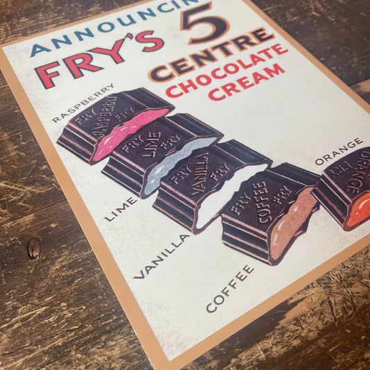 Frys 5 Centre Cocoa & Chocolates | Metal Wall Sign