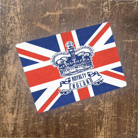 Grunge British With Crown | Metal Wall Sign