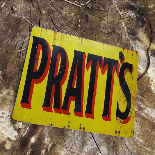 Pratt's motor spirit Metal Advertising Wall Sign