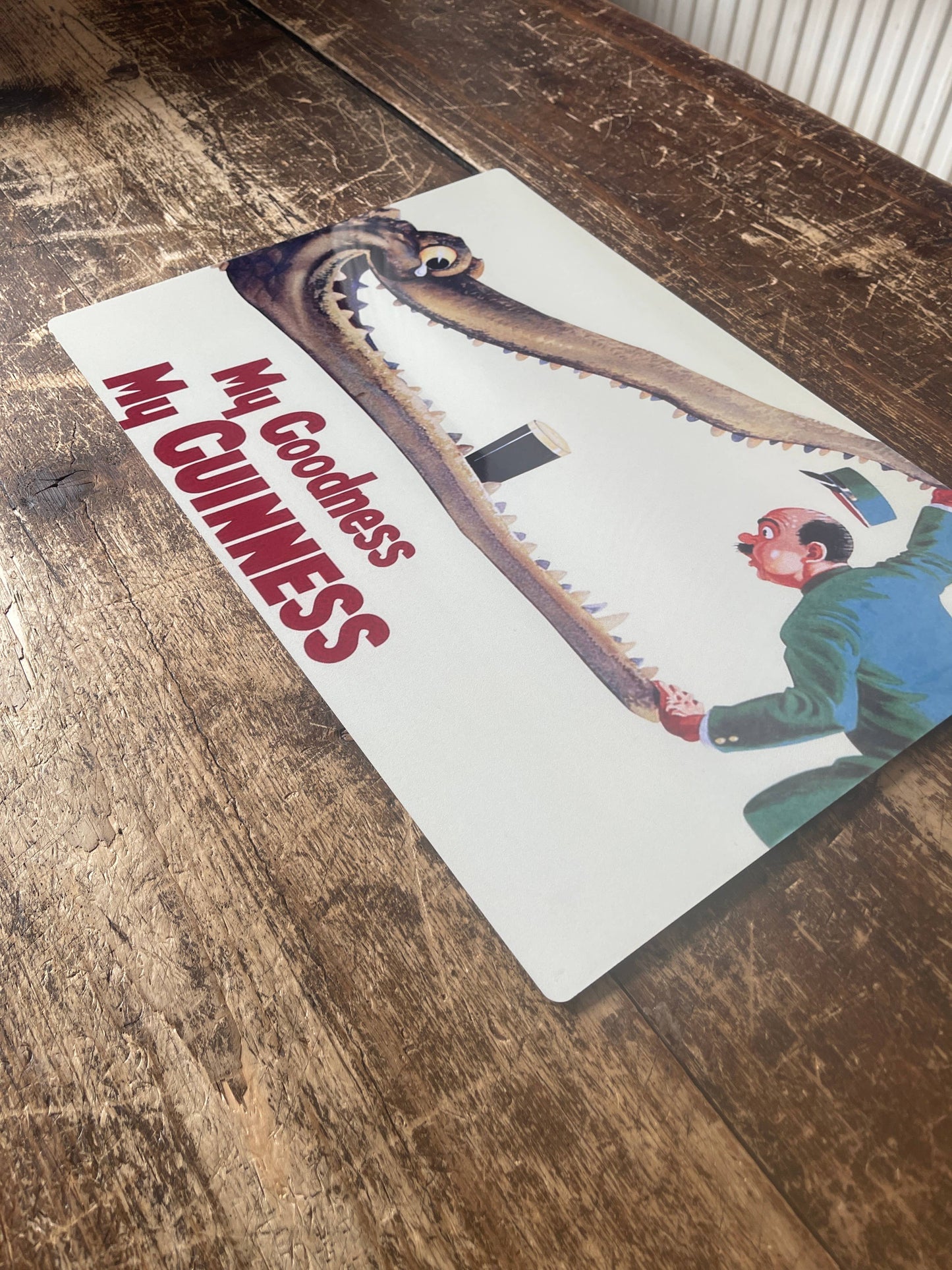 My Goodness My Guinness Alligator | Metal Sign