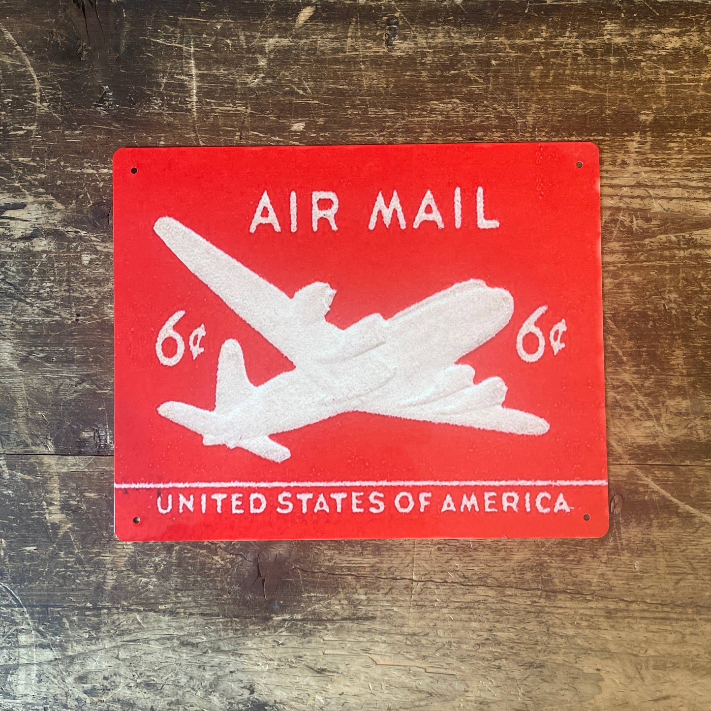 Air Mail Stamp USA | Metal Wall Sign