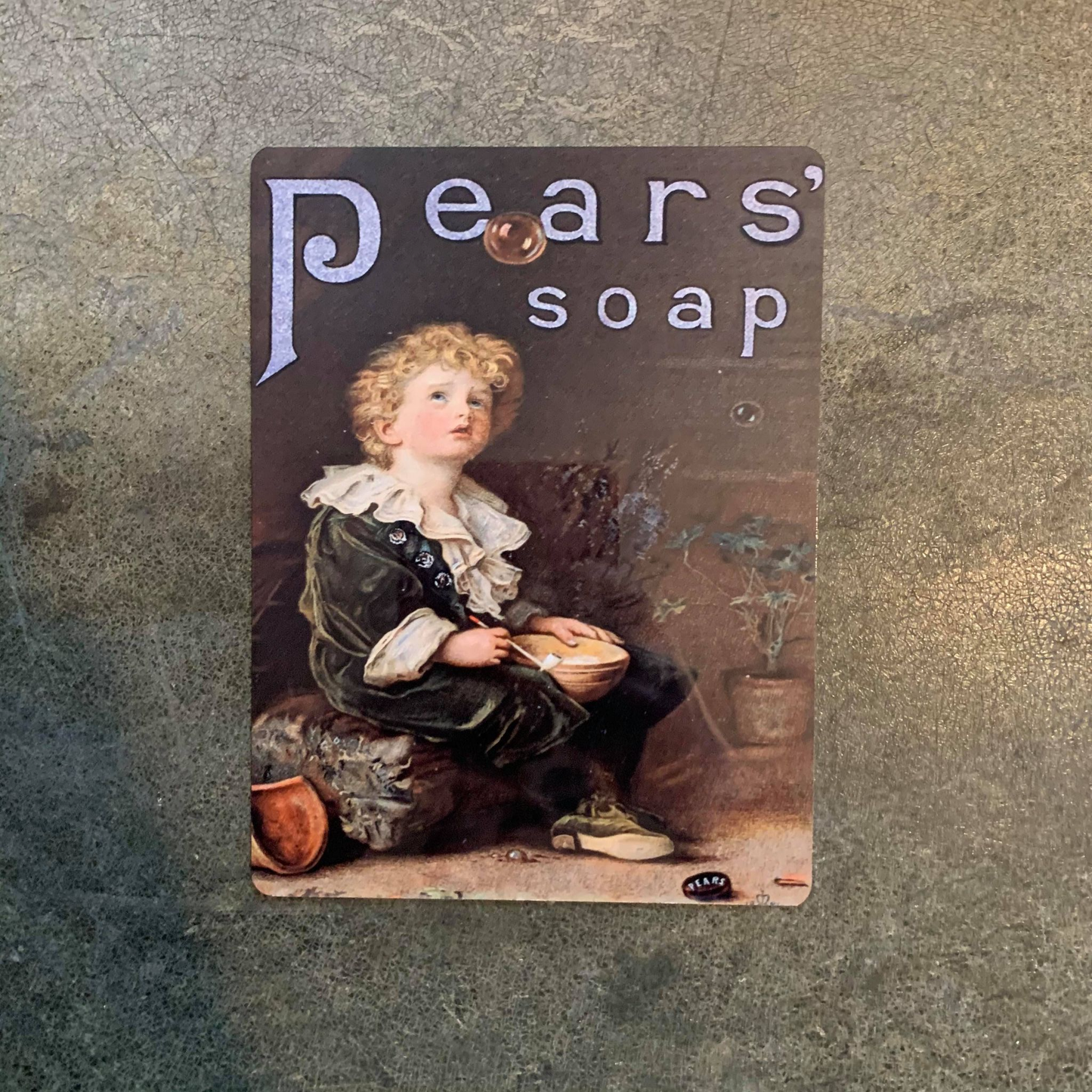 Pears Soap Bubbles Metal Advertising Wall Sign