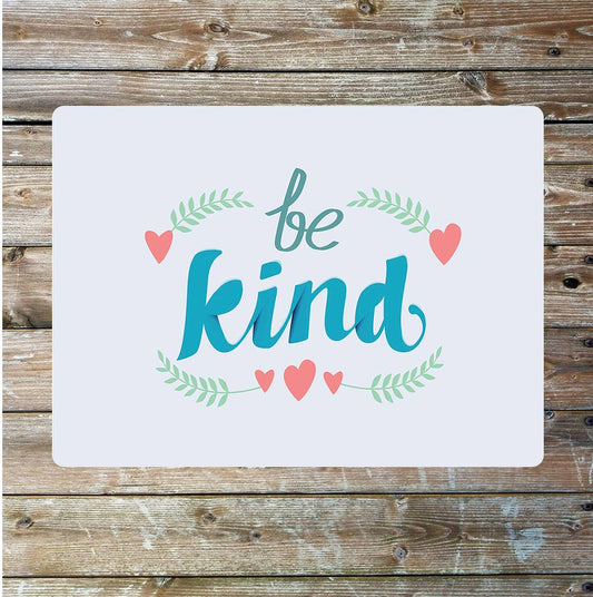 Be kind white | Metal Sign Plaque