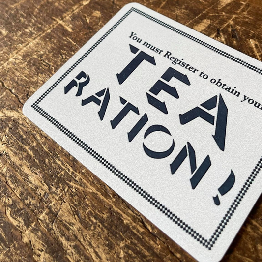 Tea Ration Metal Propaganda Wall Sign