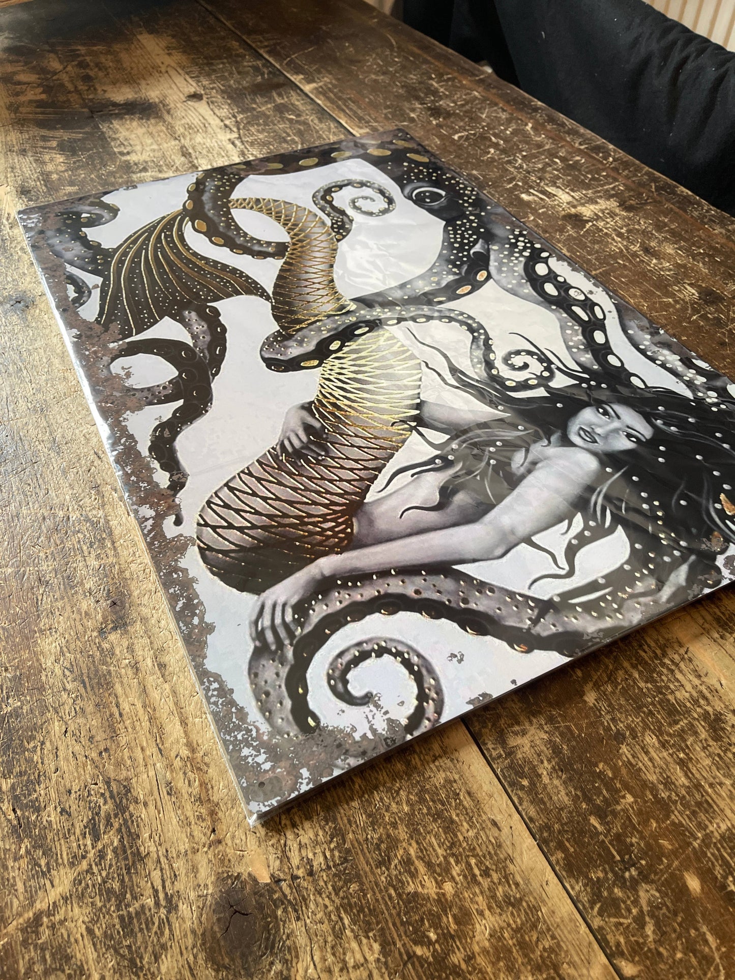 Mermaid Octopus | Metal Sign Plaque Sea Bathroom 2