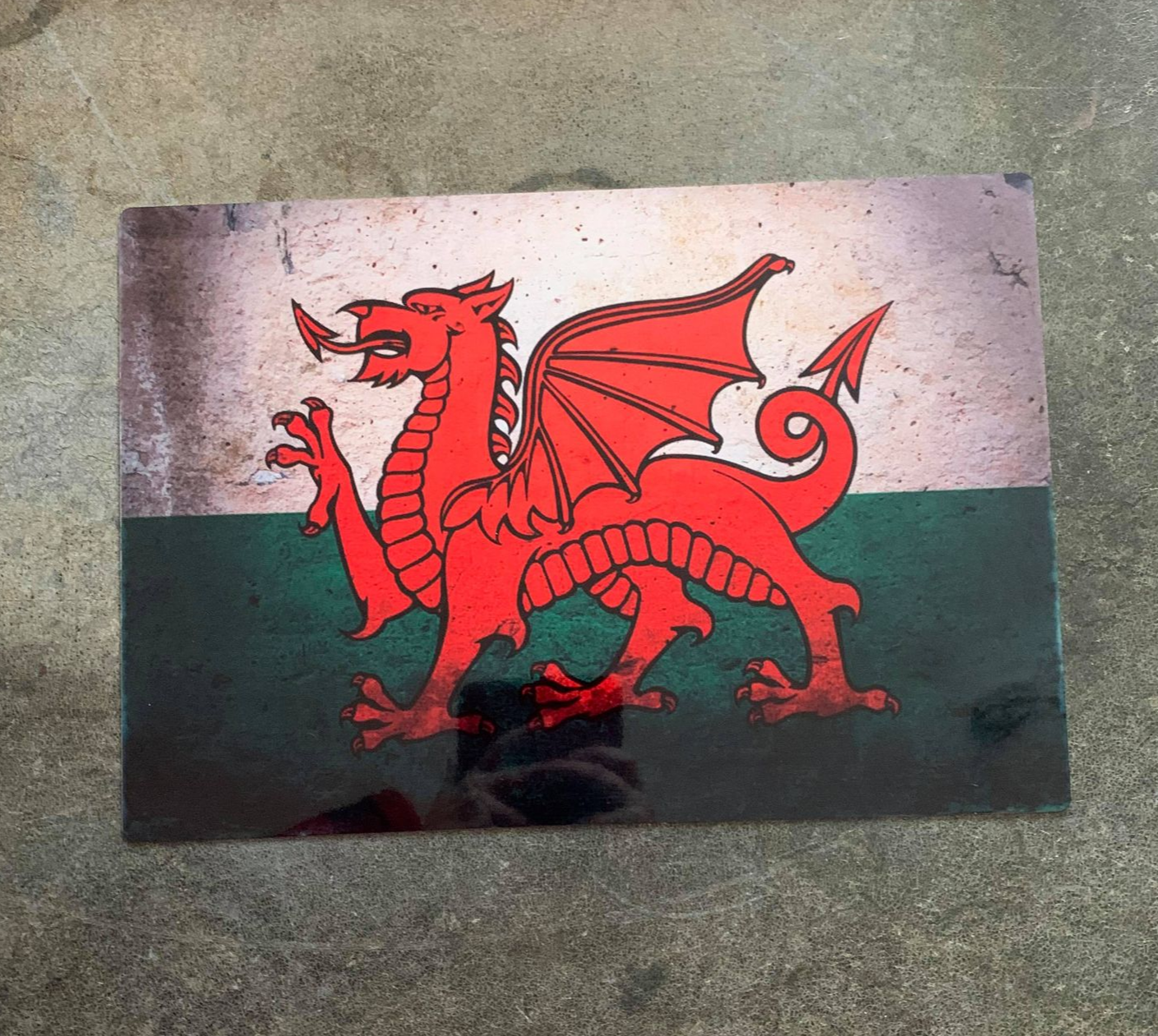 Welsh Flag Wales Dragon | Metal Travel Wall Sign
