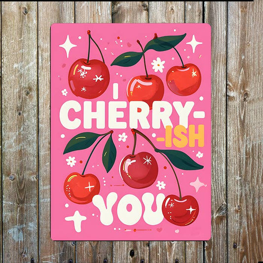 I Cherry ish You Cherish | Metal Sign Plaque