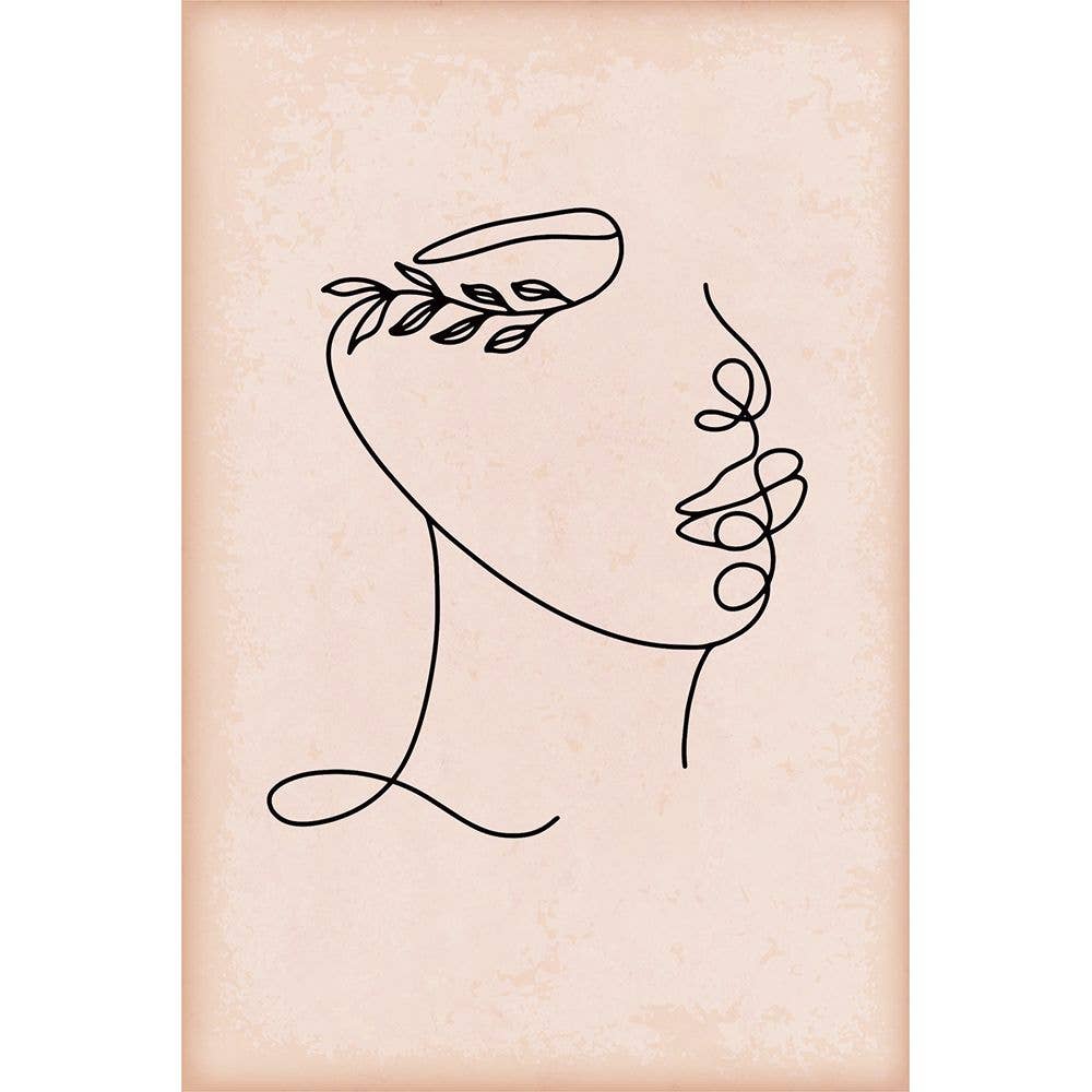 Metal Sign Line Lady Collection set Plaque 5