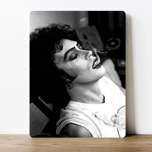 Rocky Horror Story Movie Black and White Metal Sign Plaque