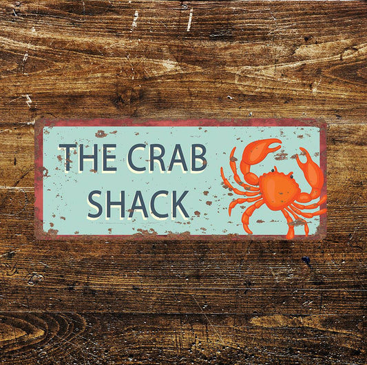 Crab seafood notice art | Metal Sign