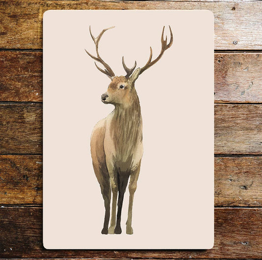 Reindeer deer animal stag woodland Metal Sign