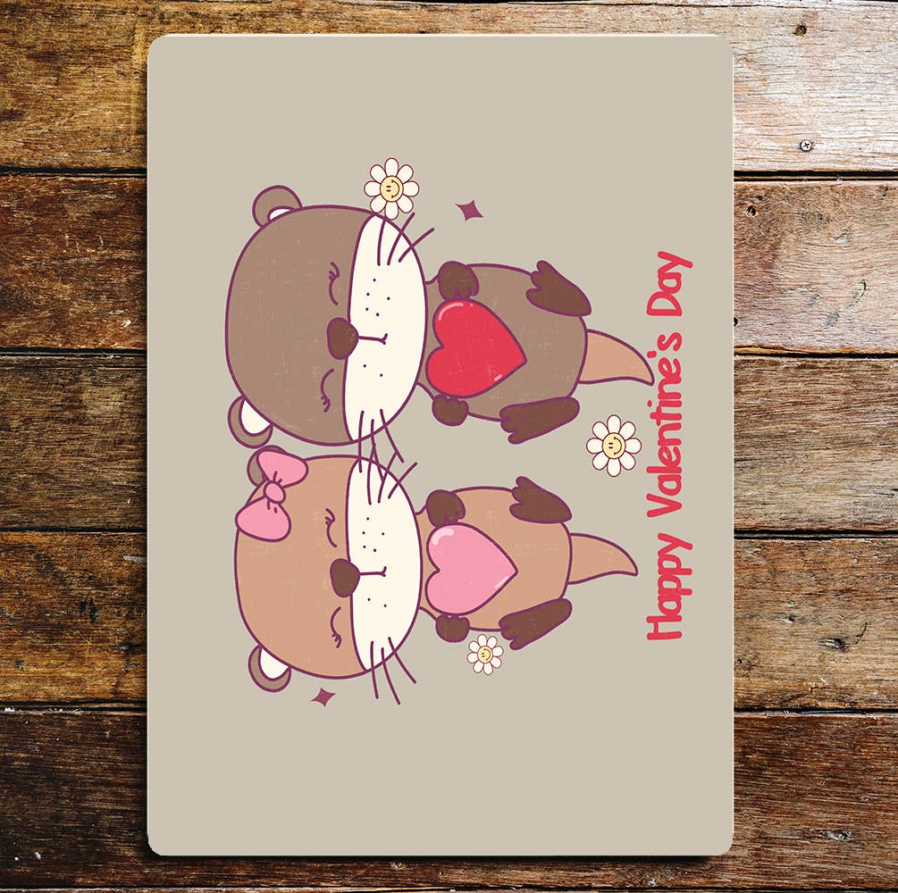 Happy Valentine's Day Cute | Metal Sign Plaque