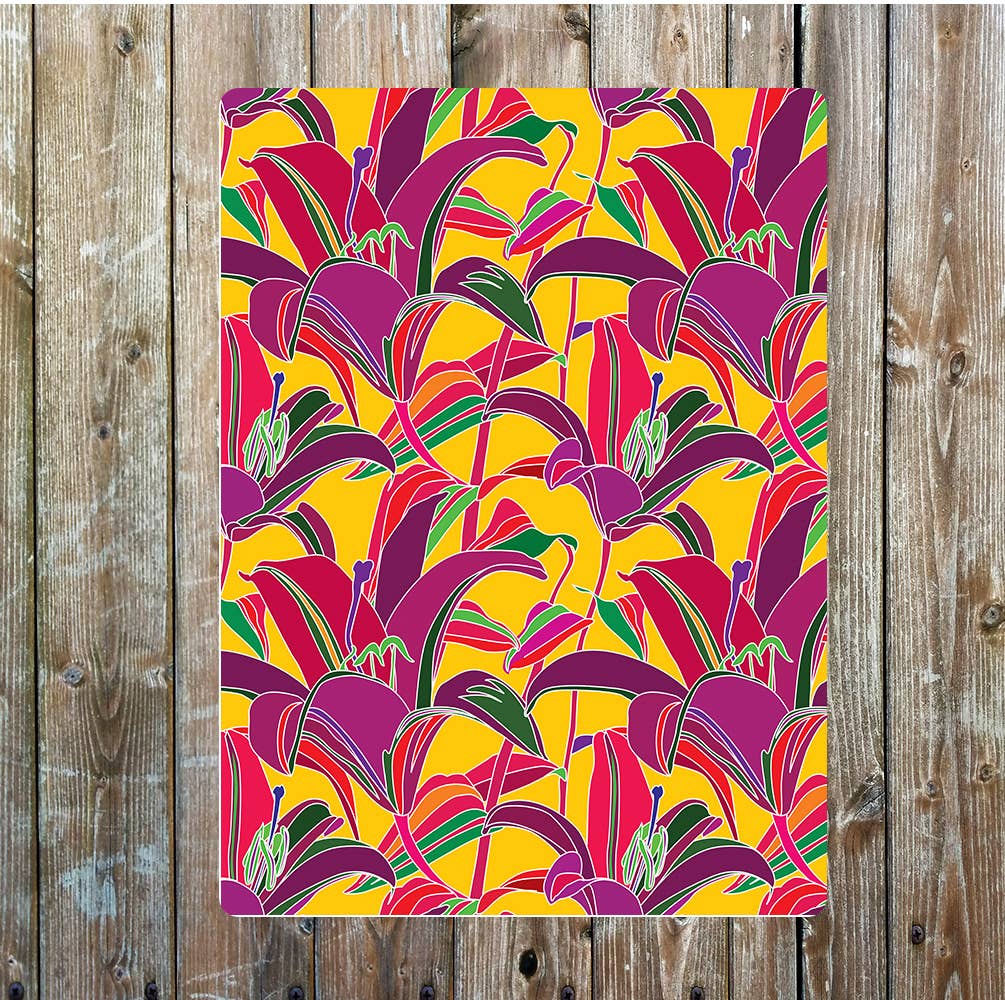 Nature orchid flower art | Metal Sign Plaque