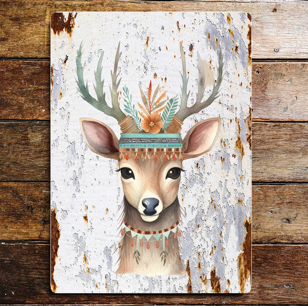 Buck Deer Wildlife Nature Lifestyle Art | Metal Sign Plaque