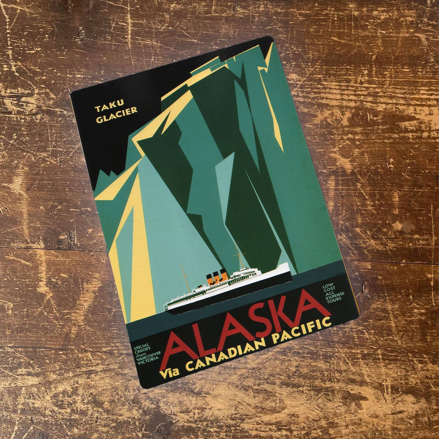Alaska Via Canadian Pacific Travel | Metal Sign