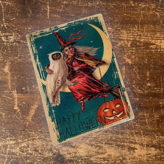 Happy Halloween witch | Metal Vintage Wall Sign