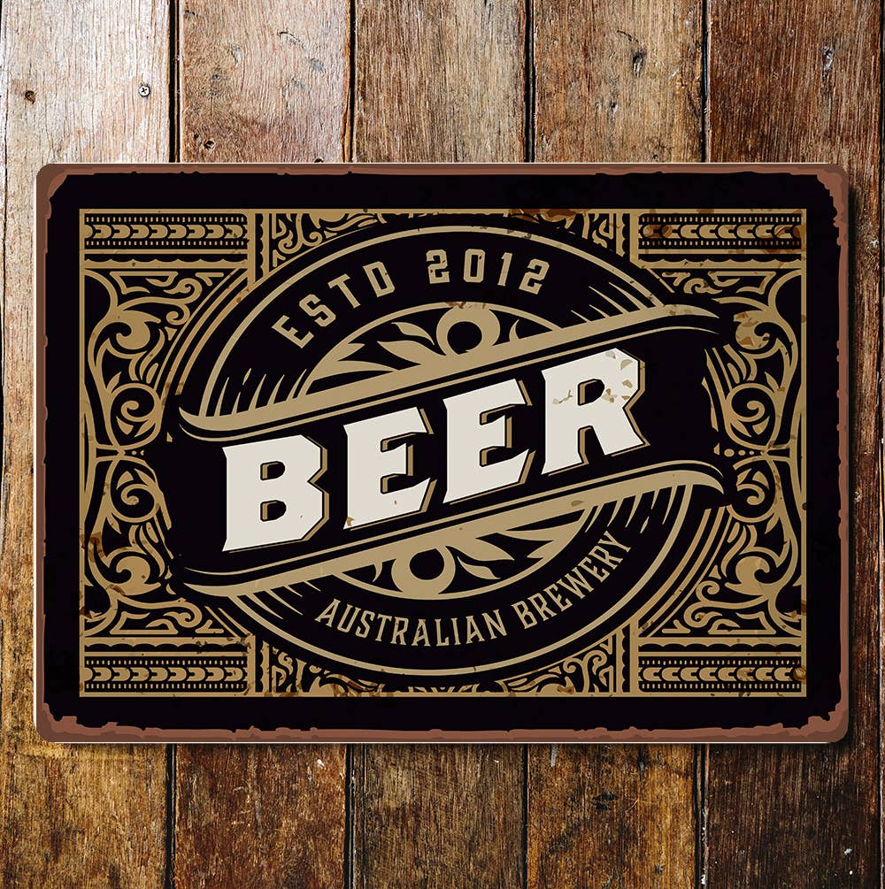Beer | Metal Wall Sign Plaque