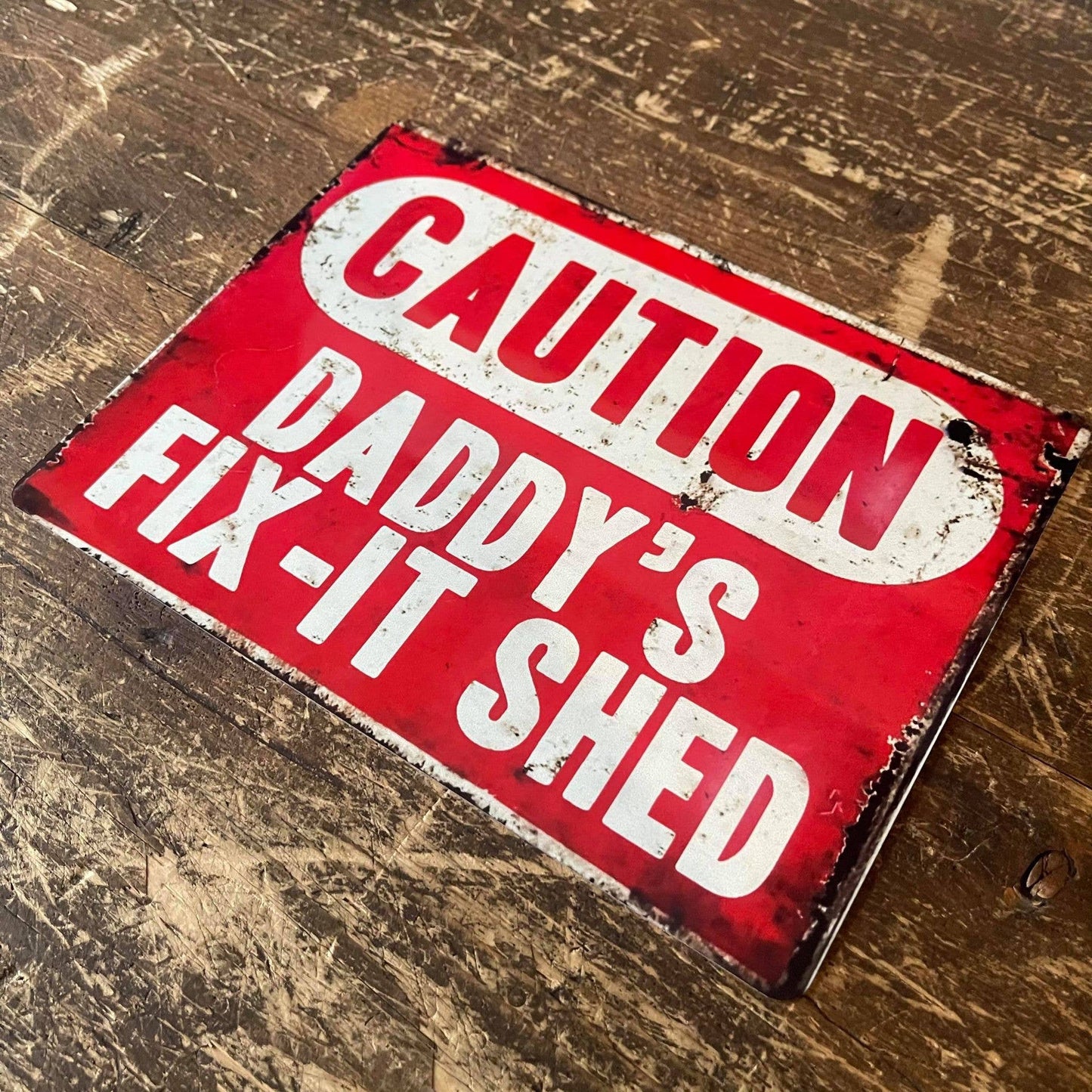 Caution Sign Personalised | Metal Art Wall Sign