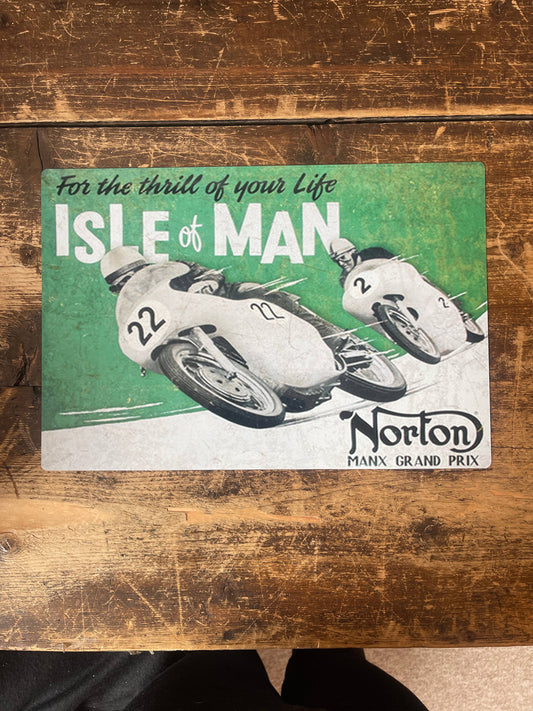 Isle Of Man for the thrill of your life | Metal Sign