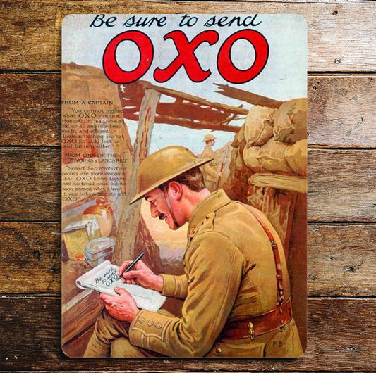 Oxo Cube be Sure To Send | Metal Sign