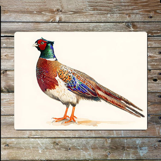 Male Pheasant Bird | Farm Farmhouse | Metal Sign Plaque