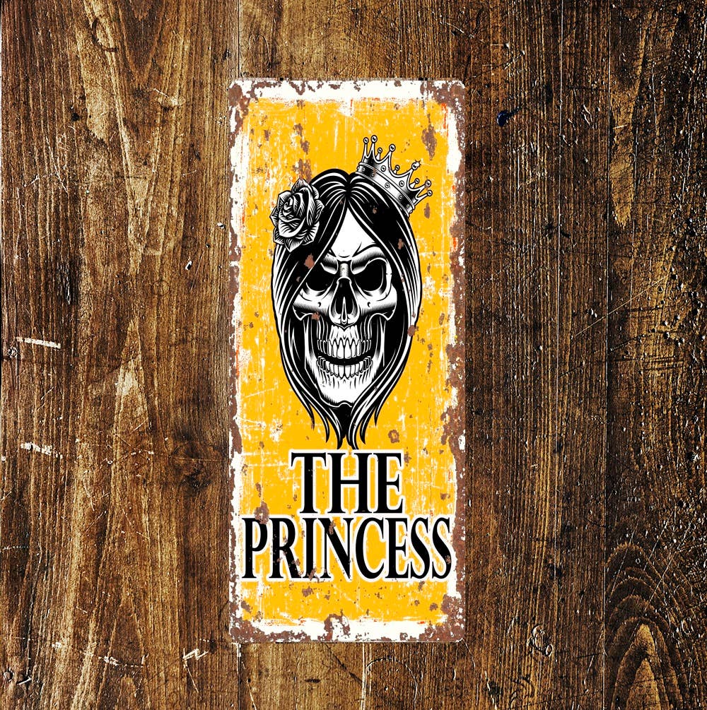 The Princess Skull | Metal Sign