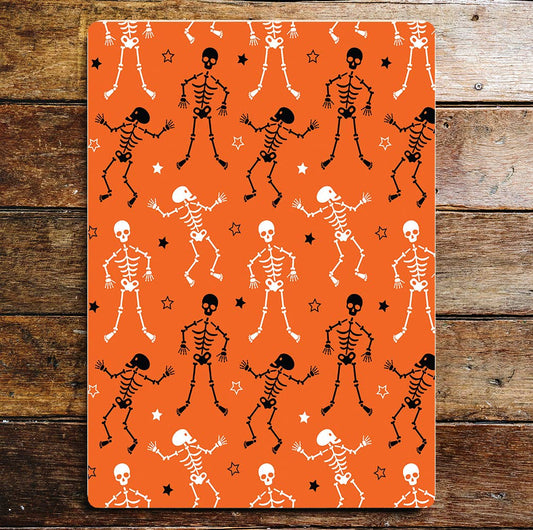 Halloween Skeleton Art | Metal Sign Plaque