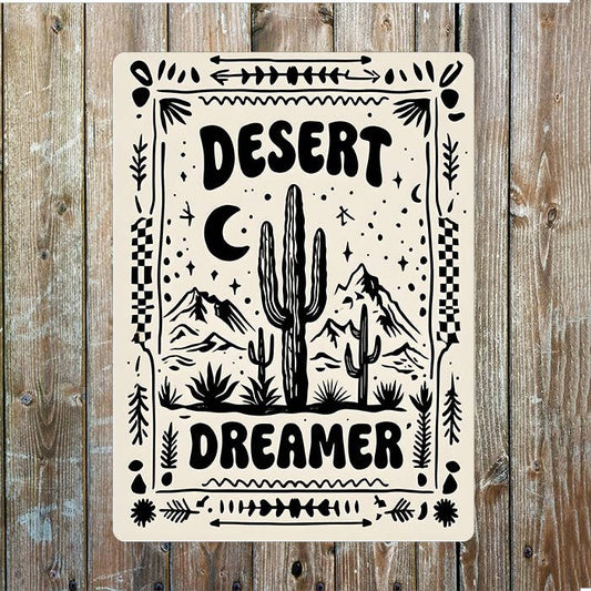 Desrt Dreamer Cowboy Western | Metal Sign Plaque