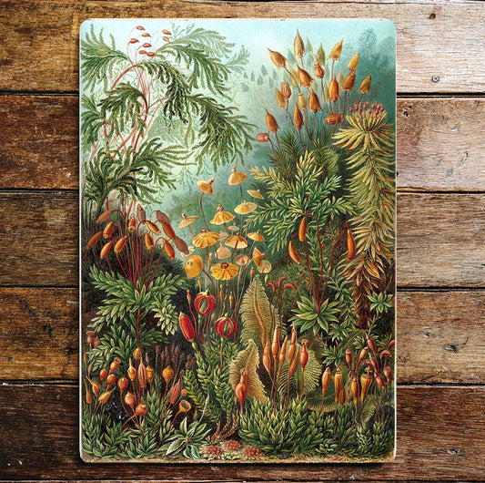 Garden Flowers Green | Metal Sign Plaque