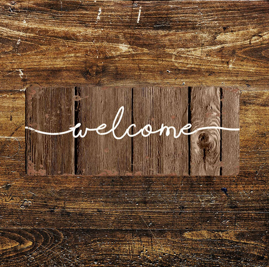 Welcome - | Metal Wall Sign