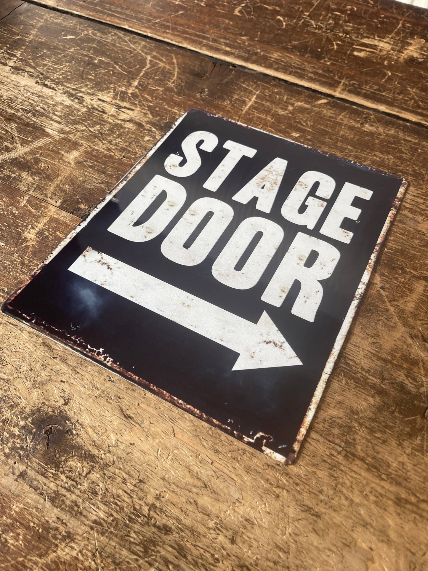 Stage Door Metal Advertising Wall Sign