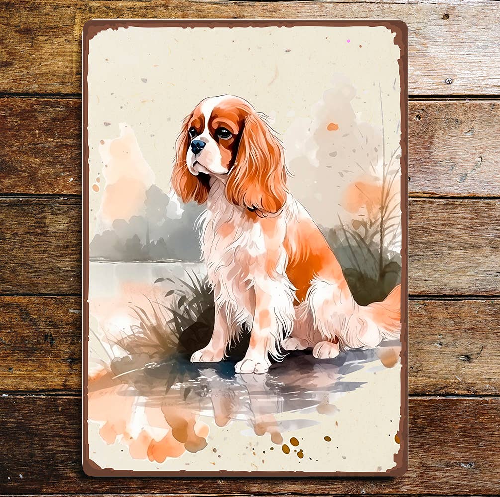 King Charles Spaniel Pet Art | Metal Sign Plaque